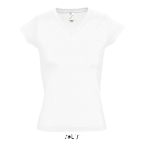 T-Shirt V-Neck, Frauen, SOL'S, Front - Hauptstadt Print 24